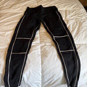 ALO Pinstripe Legging - Black and cream